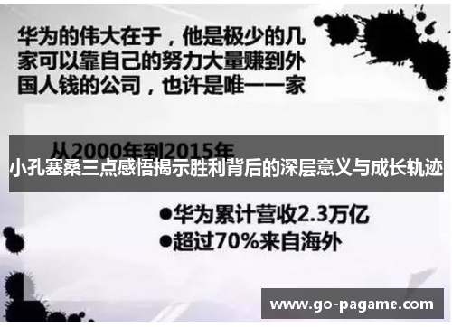 小孔塞桑三点感悟揭示胜利背后的深层意义与成长轨迹
